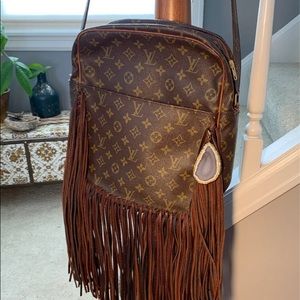 Vintage Boho Bag fringed Louis Vuitton